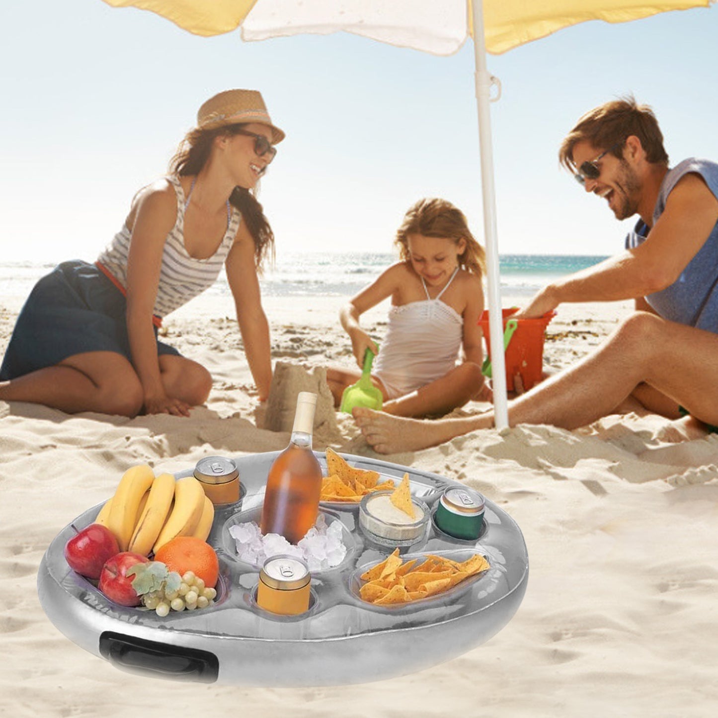 TrayFloater™ - Enjoy Drinks and Snacks While Floating