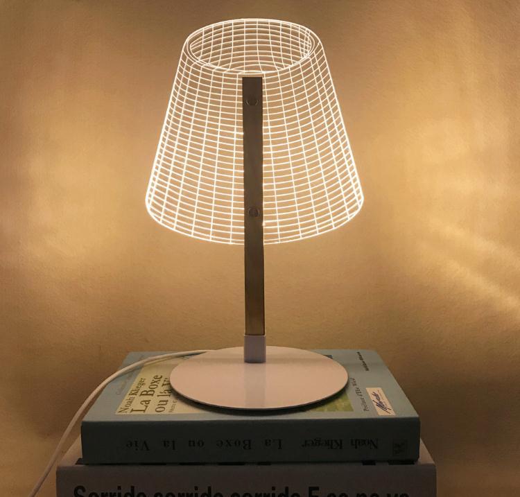 smartnliving 3D Effect LED Decorative Desk Lamp