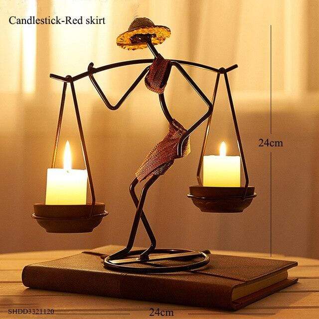 smartnliving New Candlestick D 2020 Handmade Artistic Metal Candlestick Holder
