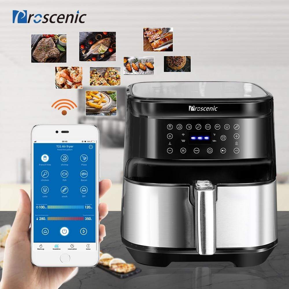 smartnliving Proscenic T21 Air fryer 5.5L Capacity Oil-Free Cooker with Smart Touch LCD