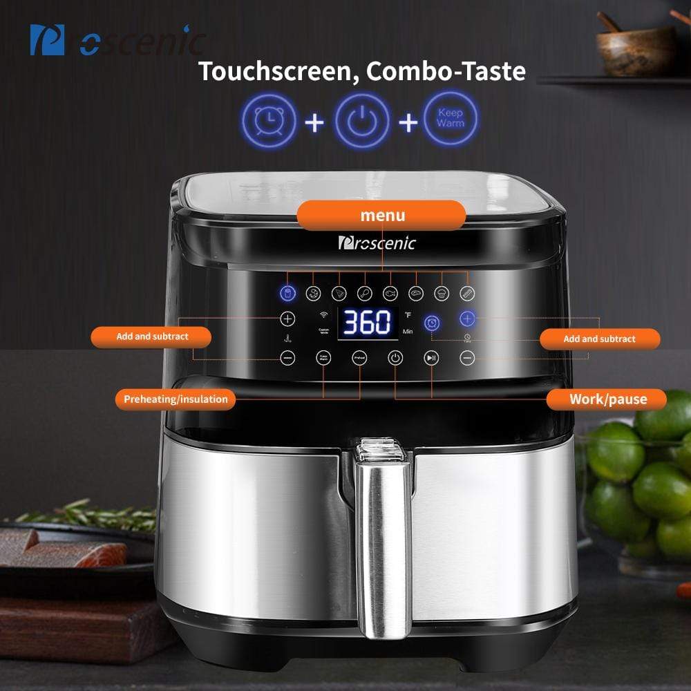 smartnliving Proscenic T21 Air fryer 5.5L Capacity Oil-Free Cooker with Smart Touch LCD