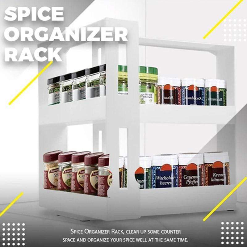 smartnliving White SpaceSaver - Smart Sliding Multi-functional Kitchen Rack
