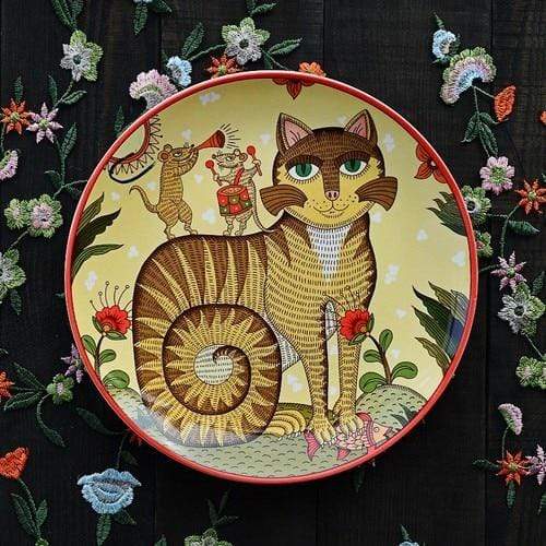 smartnliving 12 Artisan Creations - Masterpiece Hand-made Ceramic Collection Plates