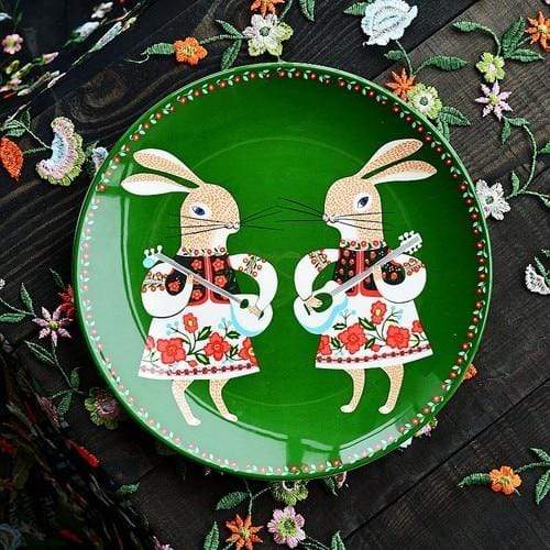 smartnliving 3 Artisan Creations - Masterpiece Hand-made Ceramic Collection Plates