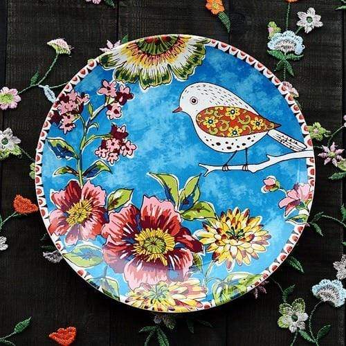 smartnliving 4 Artisan Creations - Masterpiece Hand-made Ceramic Collection Plates