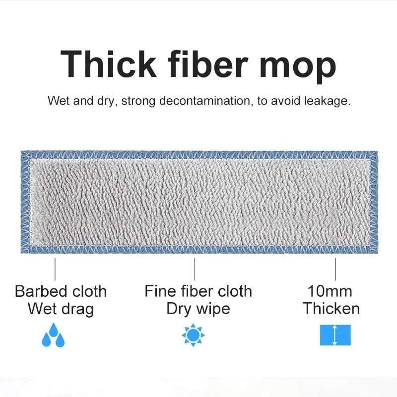 smartnliving 4 Extra Fiber Cloth EasyUniSweeper™ - Clean Messy Floors without the Noise or Cables