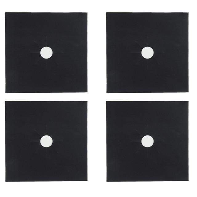 smartnliving 4pcs black StoveGuard - 4pcs/set Gas Stove Protector Cooker Cover