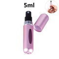 smartnliving 5ml Matte pink CarryNStyle - Mini Portable Refillable Perfume Spray Bottle