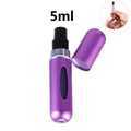 smartnliving 5ml Matte purple CarryNStyle - Mini Portable Refillable Perfume Spray Bottle