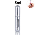 smartnliving 5ml silver CarryNStyle - Mini Portable Refillable Perfume Spray Bottle