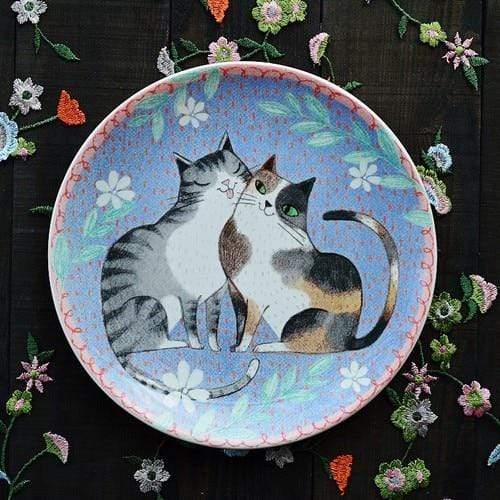 smartnliving 7 Artisan Creations - Masterpiece Hand-made Ceramic Collection Plates
