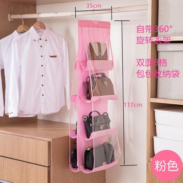 smartnliving 8 Grid Pink HandbagProtector - Easy Storage for Handbags and Purses