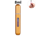 smartnliving 8ml matte gold CarryNStyle - Mini Portable Refillable Perfume Spray Bottle