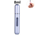 smartnliving 8ml matte silver CarryNStyle - Mini Portable Refillable Perfume Spray Bottle