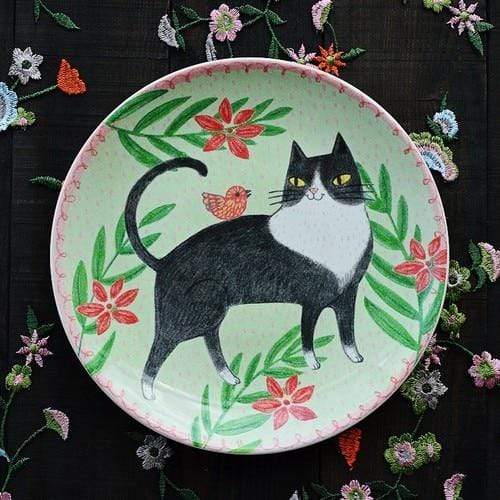 smartnliving 9 Artisan Creations - Masterpiece Hand-made Ceramic Collection Plates