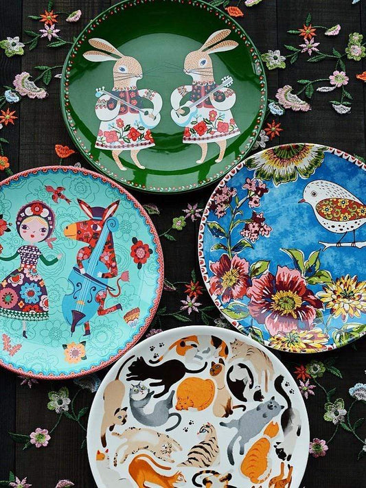 smartnliving Artisan Creations - Masterpiece Hand-made Ceramic Collection Plates