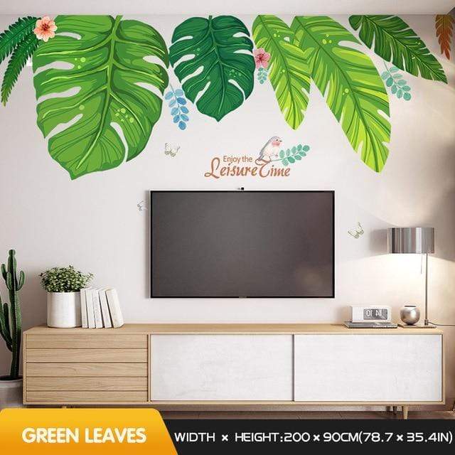 smartnliving Banana leaves / China / Large WallCrafter - Unique Wall Art Design Made Easy