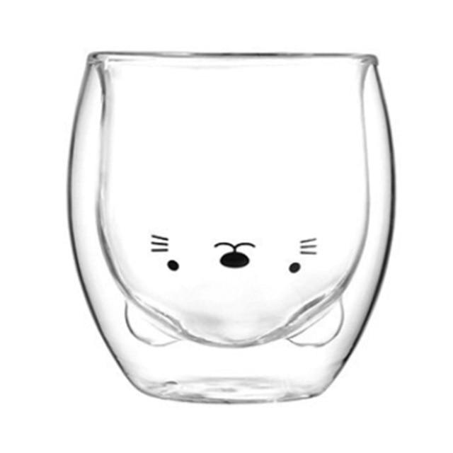 smartnliving cat MUG-U - Double Wall Glass Creative Mugs