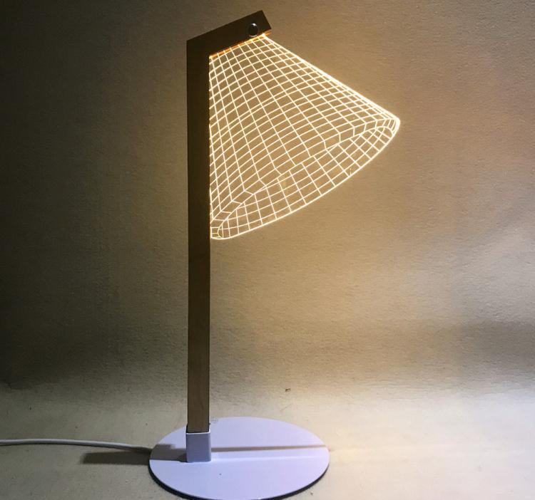 smartnliving Design D 3D Effect LED Decorative Desk Lamp
