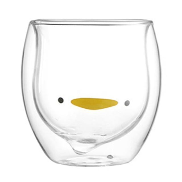 smartnliving duck MUG-U - Double Wall Glass Creative Mugs