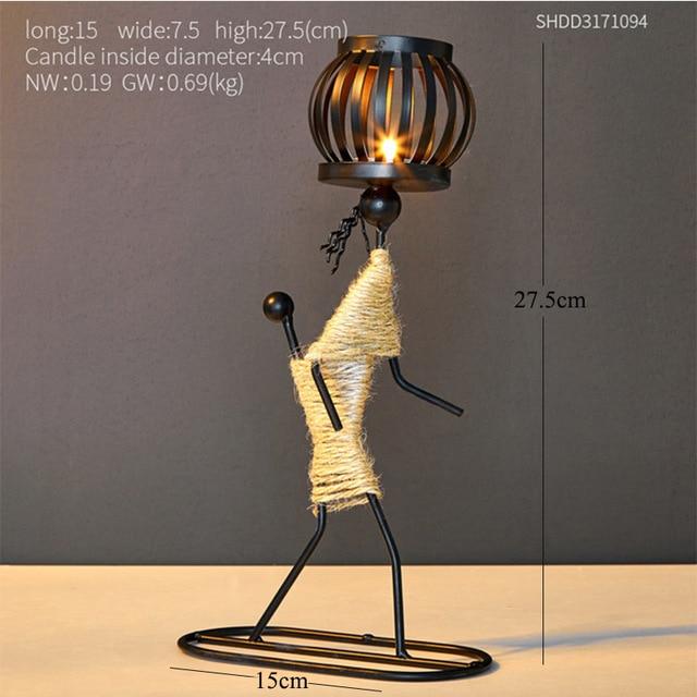 smartnliving E Candlestick 2020 Handmade Artistic Metal Candlestick Holder