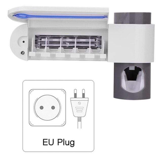 smartnliving EU Plug UVToothMaster - UV Toothbrush and Automatic Toothpaste Dispenser