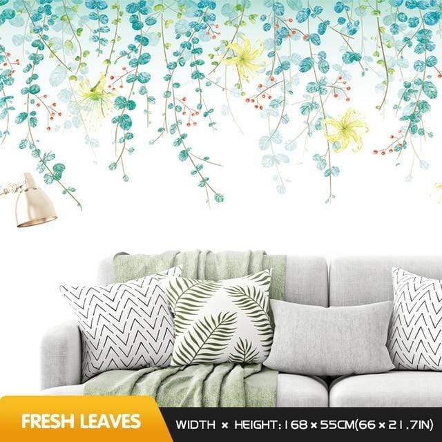 smartnliving Fresh leaves / China / XL WallCrafter - Unique Wall Art Design Made Easy