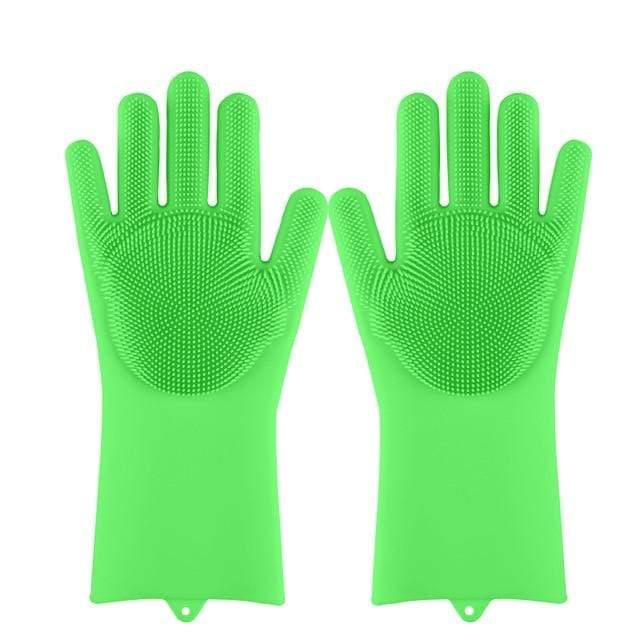 smartnliving Greent Magic Silicone Dish Scrubber Gloves