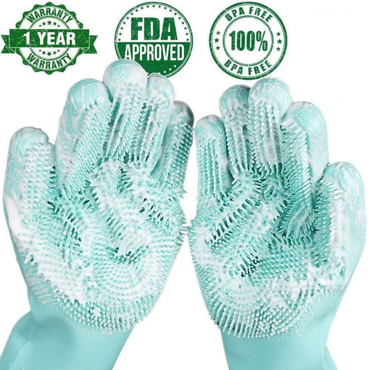 smartnliving Magic Silicone Dish Scrubber Gloves