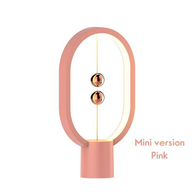 smartnliving MINI PINK MagniLite - Magnetic Mid-Air Switch Table Lamp with Touch Dimming