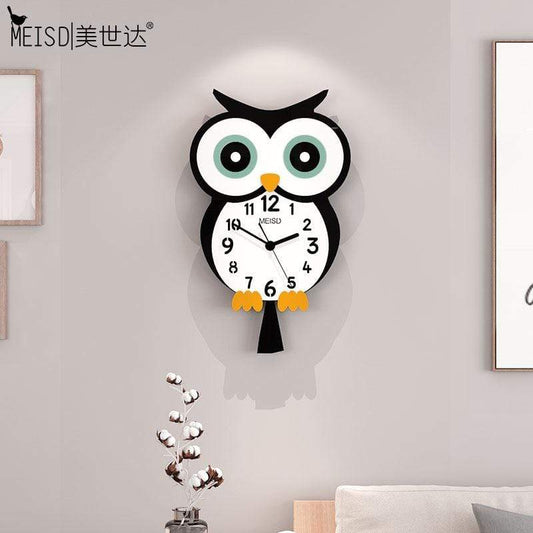smartnliving OwlClock - Cute Designer Wall Clock