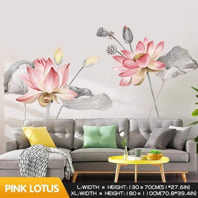 smartnliving PInk lotus / China / Large WallCrafter - Unique Wall Art Design Made Easy