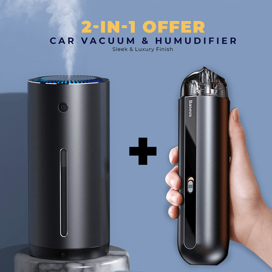 smartnliving Sleek Car Vacuum Cleaner with Car Humidifier