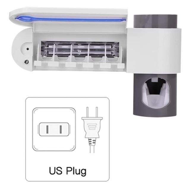 smartnliving US Plug UVToothMaster - UV Toothbrush and Automatic Toothpaste Dispenser