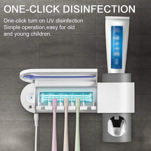 smartnliving UVToothMaster - UV Toothbrush and Automatic Toothpaste Dispenser