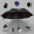 smartnliving WeatherMaster - 2020 Windproof Auto Open/Close Umbrella with Reflective Stripes for Night Safety