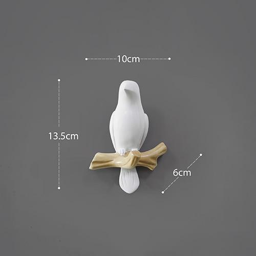 smartnliving White 1bird BIRDS-FREEDOM - Creative Bird Wall Hangers