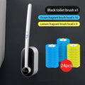 Vettalis Black Mounted with 24 Pods ToiletPodCleaner - Contactless Toilet Cleaning Experience