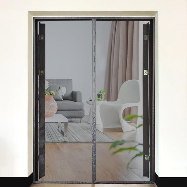 Vettalis Gray mesh gray edge / W 120cm x H 210cm AutoMagniNet - Anti-insect Auto Closing Door Net