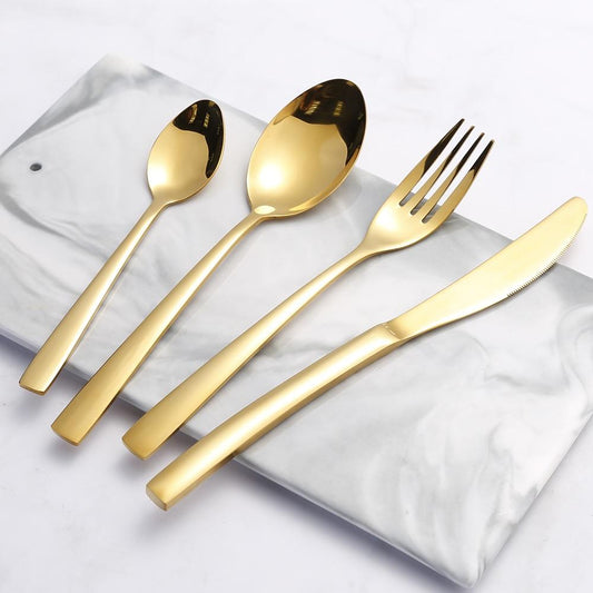 Vettalis LuxeWare™ - 24Pcs Stainless Steel Cutlery Set